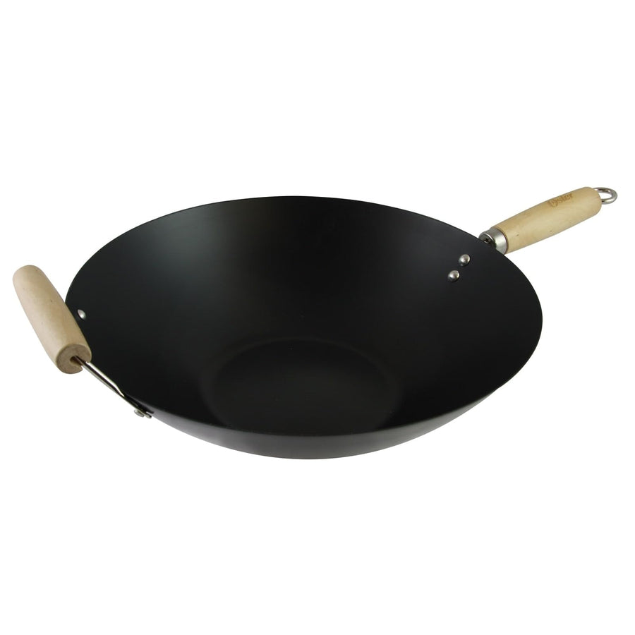 Oster Findley 13.7 Inch Carbon Steel Wok with Nonstick Interior