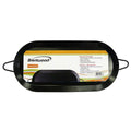 Brentwood BCM-2000 carbon steel non-stick double-burner comal griddle in black
