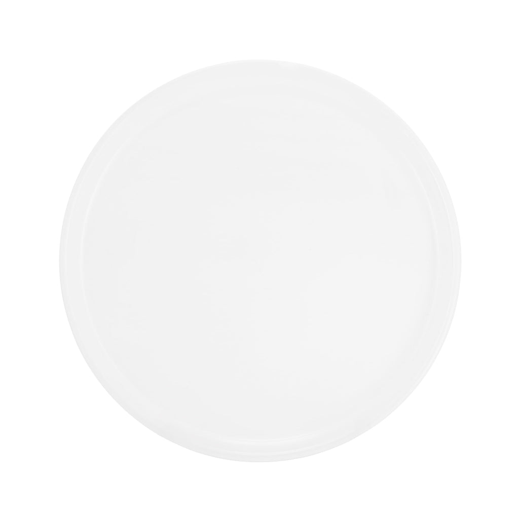 Elama Josh 18-Piece Round Stoneware Dinnerware Set — White Tableware Service for 6, Includes Plates, Bowls & Mugs, Microwave & Dishwasher Safe