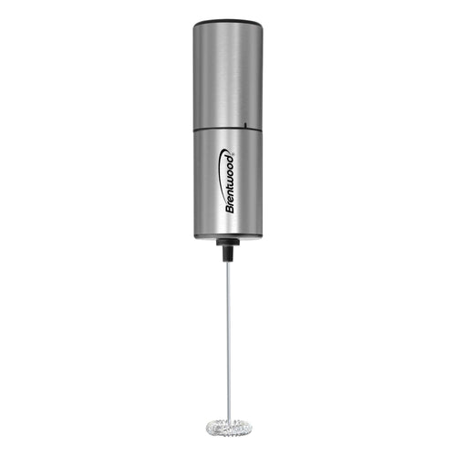 Brentwood stainless steel handheld battery-operated electric milk frother