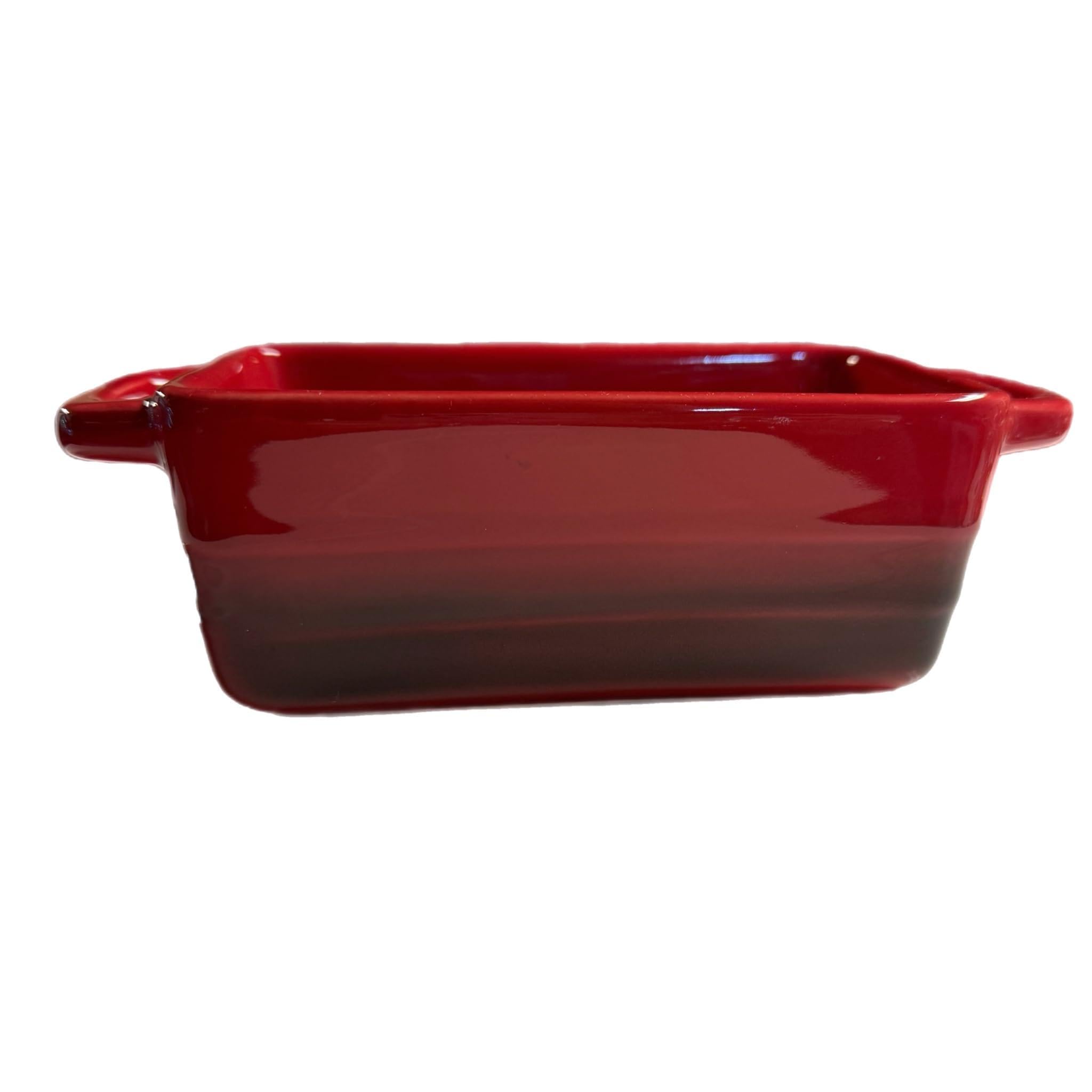 Crock-Pot Appleton 6-piece gradient red stoneware mini loaf pan set