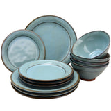 Gibson Elite Terranea teal dinnerware set product photo 6