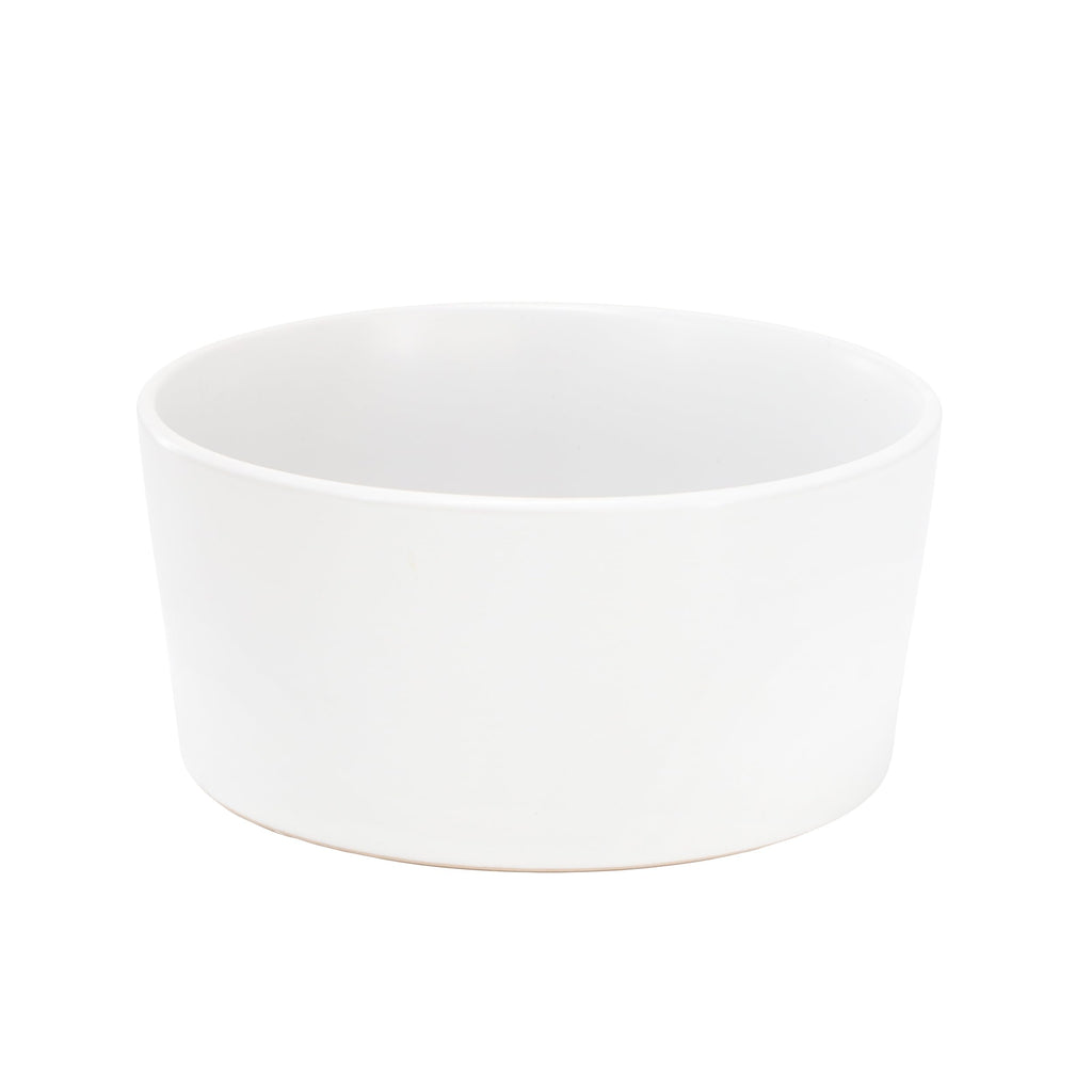 Elama Josh 18-Piece Round Stoneware Dinnerware Set — White Tableware Service for 6, Includes Plates, Bowls & Mugs, Microwave & Dishwasher Safe