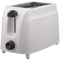 Brentwood TS-260W Cool-Touch 2-Slice Toaster – 750W White Compact Toaster with 6-Setting Browning Dial, High-Lift Lever, Auto-Centering Guides