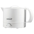 Brentwood KT-32W white 32-ounce electric hot water pot kettle with pour spout