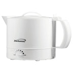 Brentwood KT-32W white 32-ounce electric hot water pot kettle with pour spout