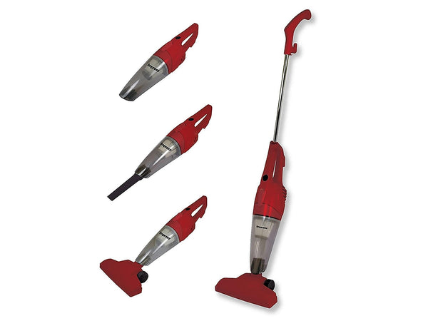 Impress GoVac 2-in-1 Corded Upright and Handheld Vacuum, Bagless, Red