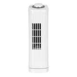 Optimus F-7348WH 14 Inch Portable Ultra-Slim Desktop Oscillating Tower Fan, 3-Speed, White
