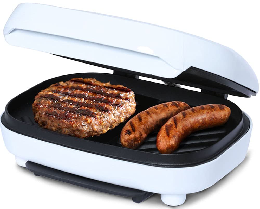 Brentwood Appliances TS-605 2-Slice Capacity Electric Contact Grill, White