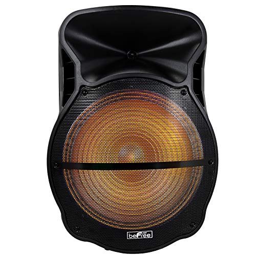 beFree Sound BFS-5900 18-Inch Rechargeable Bluetooth Party Speaker with LED Lights and Wheels