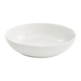 White Porcelain Dinnerware Set for 4, 16 Piece Double Bowl with Pasta and Cereal Bowls, Elama Camellia