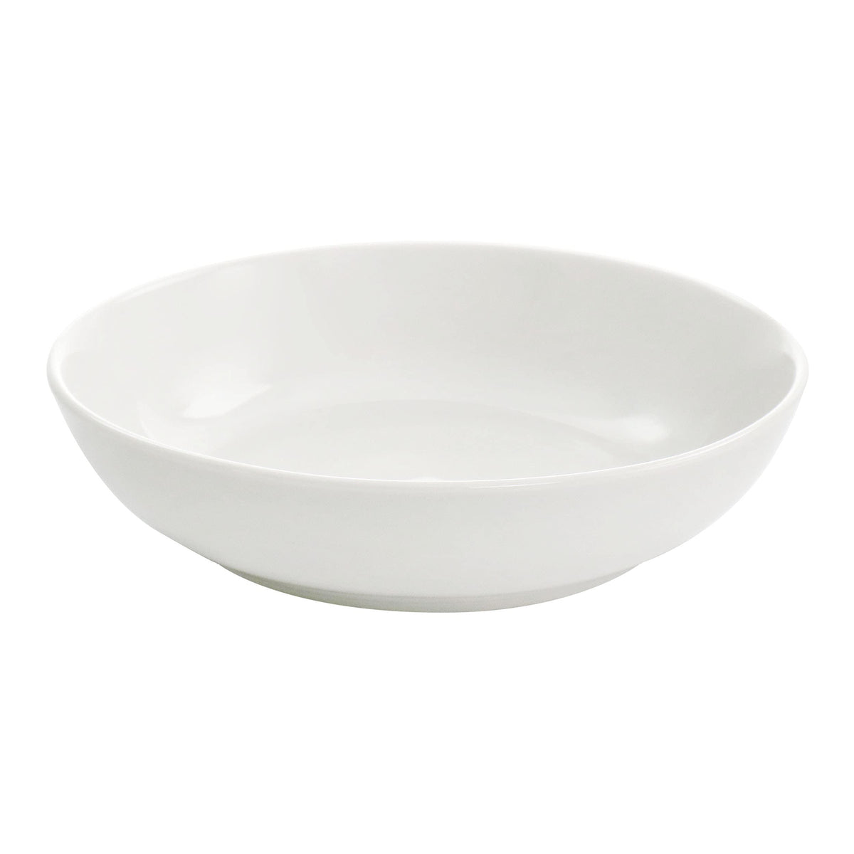 White Porcelain Dinnerware Set for 4, 16 Piece Double Bowl with Pasta and Cereal Bowls, Elama Camellia