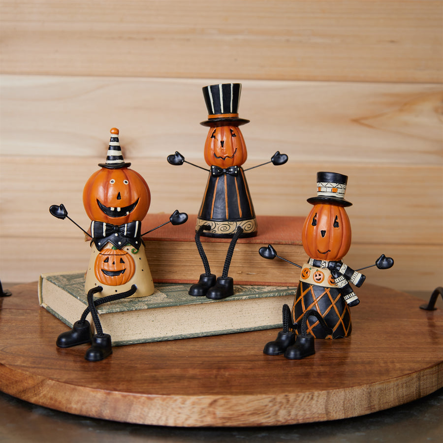 Jack o Lantern Shelf Sitter (Set of 3)