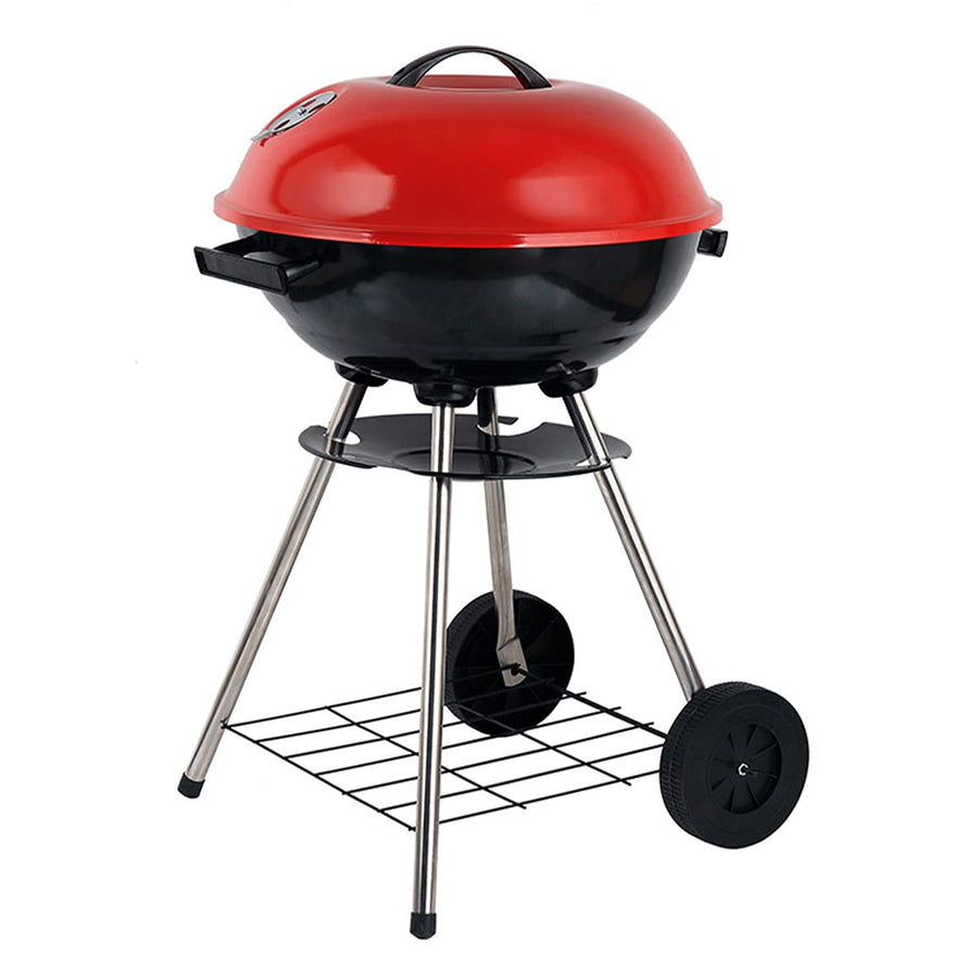 Brentwood BB-1701 17-inch Portable Charcoal BBQ Grill, Red