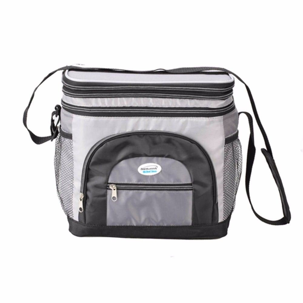 Brentwood Kool Zone CB-601 6-can insulated cooler bag with removable hard plastic liner and 3-inch expandable top
