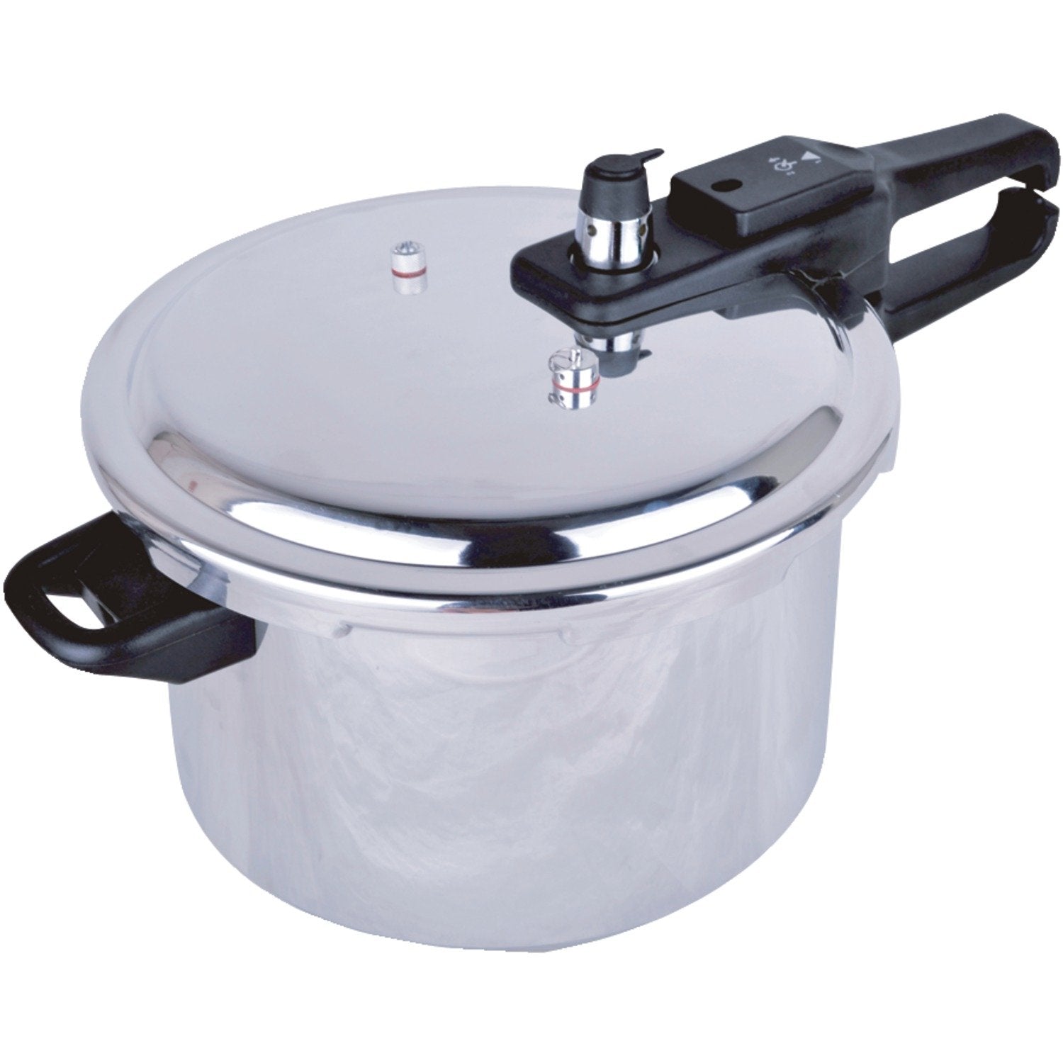Brentwood BPC-105 Aluminum Stovetop Pressure Cooker – 5.5-Quart Black, Pressure Indicator Valve, Family-Size Cooking