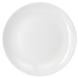 Elama Professional 12-Piece 10.5in Porcelain Dinner Plate Set, White