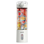 Brentwood RJB-100W 17 oz portable USB-rechargeable glass blender in white with sports lid