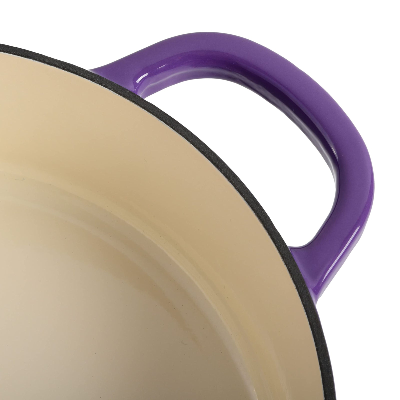 Crock-Pot Artisan 5-Quart Enameled Cast Iron Braiser with Self-Basting Lid – Lavender Purple, Oven Safe to 500°F, Induction Compatible