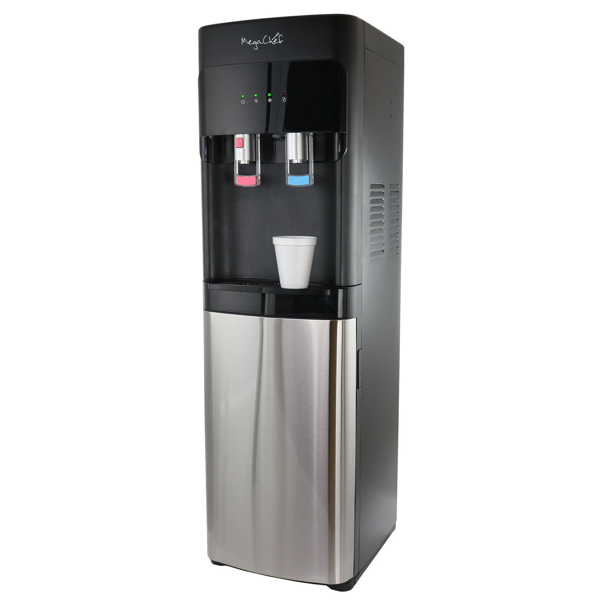 MegaChef MC-HWD1158 Bottom-Load Hot & Cold Water Dispenser, Silver