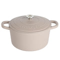 Crock-Pot Artisan 7-Quart European Round Enameled Cast Iron Dutch Oven – Matte Dusty Pink, Oven-Safe to 500°F