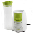 Brentwood JB-196 300-watt personal blender in white and green with 20 oz Tritan travel cup