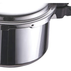 Brentwood BPC-110 7.5-Quart Aluminum Stovetop Pressure Cooker - Silver, 3 Safety Valves, Dishwasher Safe