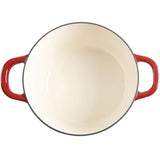 Crock-Pot Artisan 7-Quart Round Enameled Cast Iron Dutch Oven with Lid – Scarlet Red Heavy-Duty Cookware