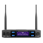 SuperSonic SC-910VHF Dual Fixed-Channel VHF Wireless Microphone System - 2 Handheld Mics, 100ft Range, XLR and 1/4in Outputs, Aluminum Case