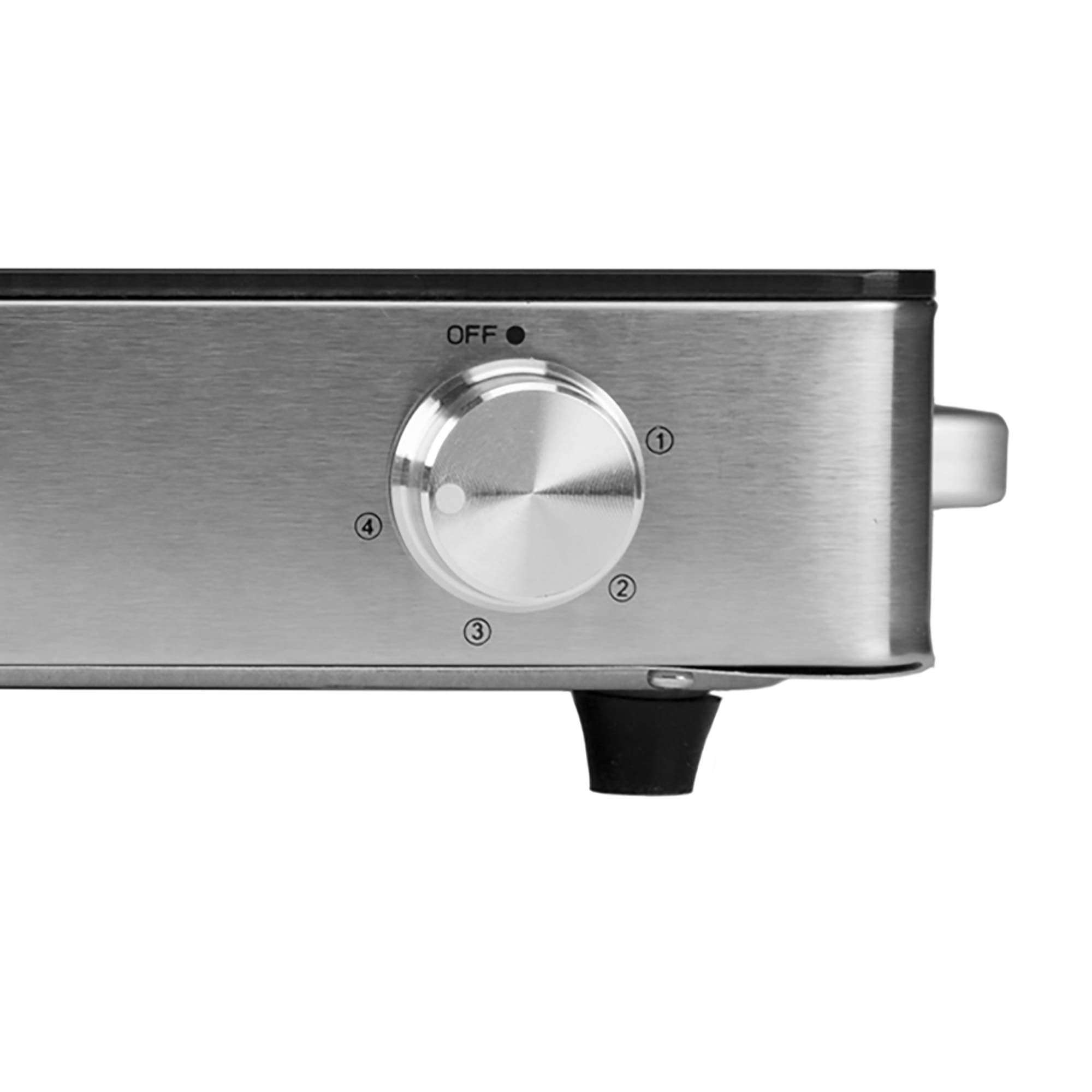 Brentwood Select TS-381 1200W Single Infrared Electric Countertop Burner with 60-Minute Timer - Stainless Steel