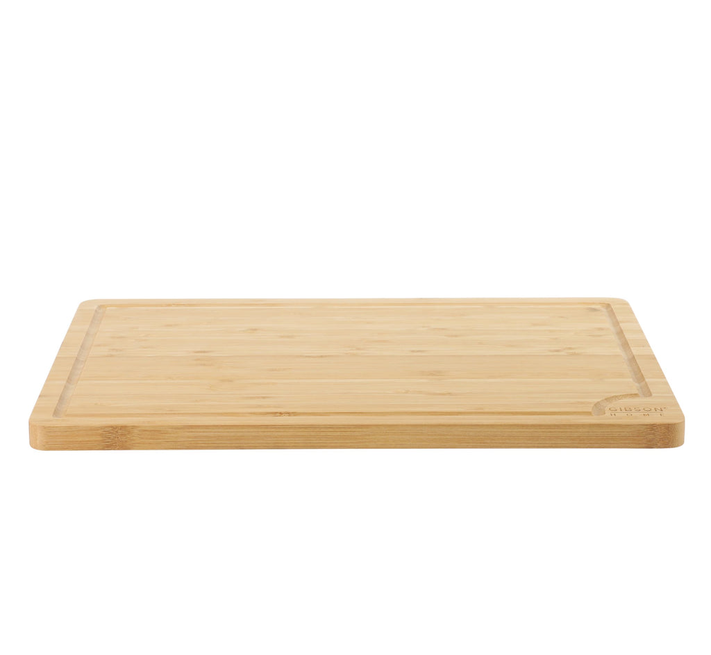 Gibson Home Forestview 18" x 12" Bamboo Cutting Board with Juice Grooves