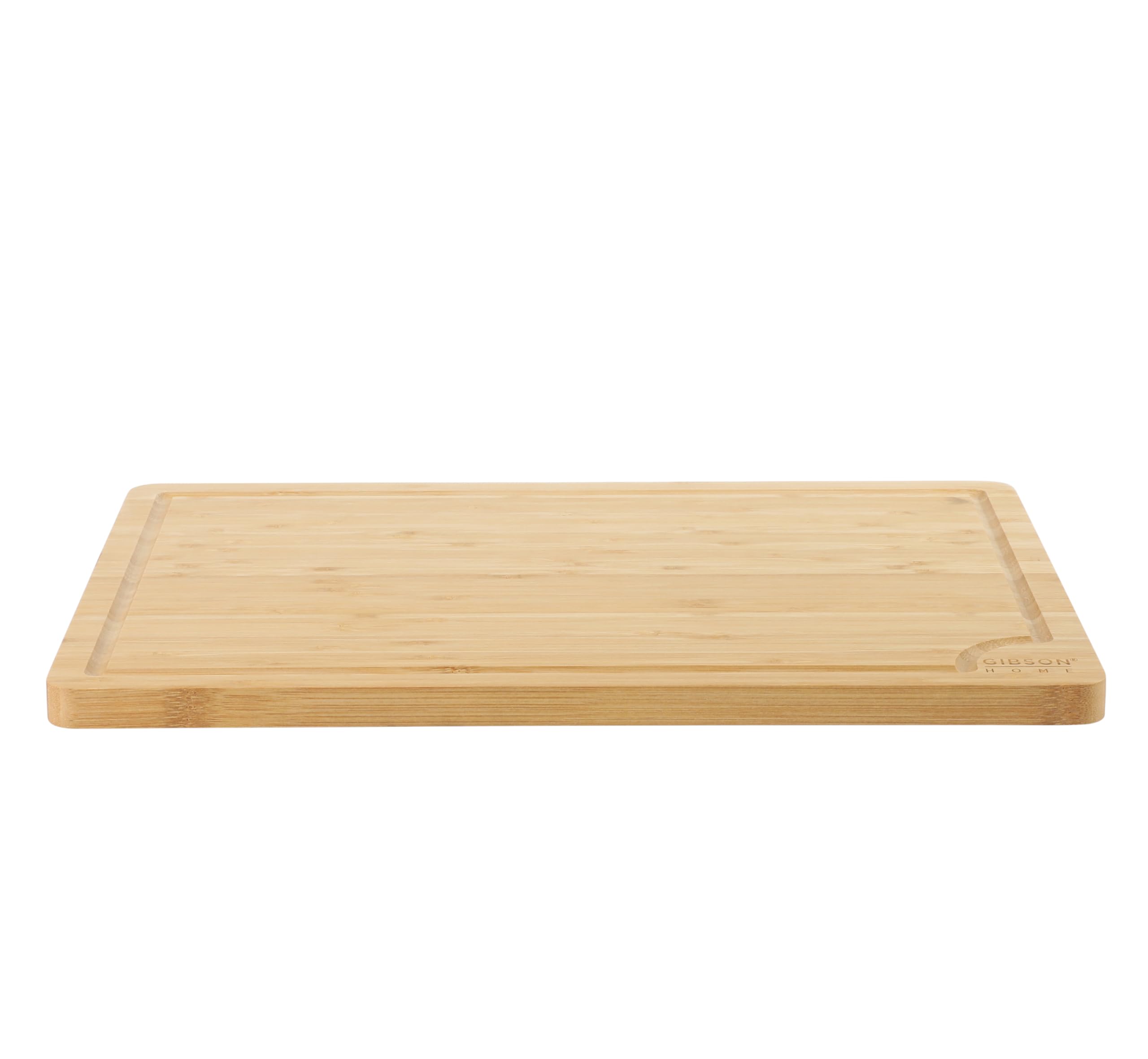Gibson Home Forestview 18" x 12" Bamboo Cutting Board with Juice Grooves