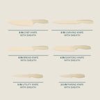 Gibson Home Bostonville 12-Piece Nonstick Stainless Steel Knife Set with Blade Guards – Linen
