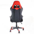 Gamefitz GF-2002 Ergonomic Gaming Chair – Adjustable High-Back Racing-Style Office Chair (Black & Red)