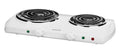 Brentwood TS-368 1500W Electric Double Burner – White Portable Countertop Cooktop