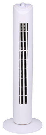 Optimus F-8449WH 32 Inch Oscillating Tower Fan with Timer, 3-Speed, White