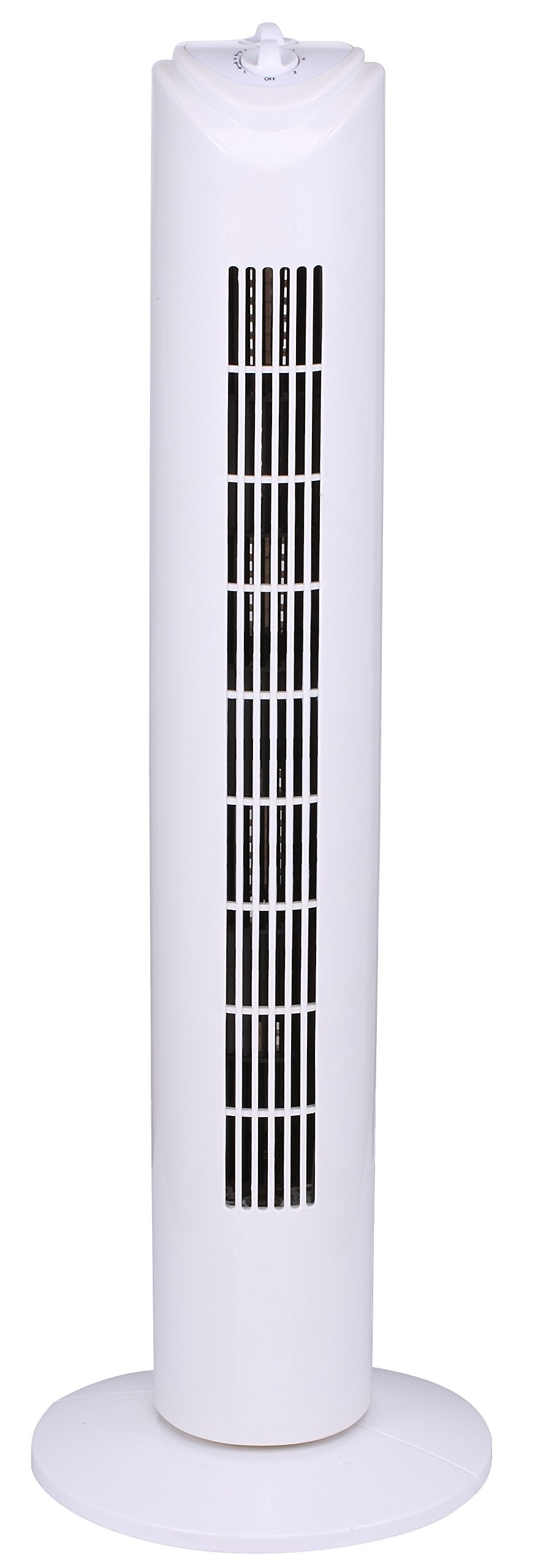 Optimus F-8449WH 32 Inch Oscillating Tower Fan with Timer, 3-Speed, White