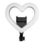 SuperSonic SC-2310SRH Pro Live Stream 10-Inch Heart Shaped Selfie Ring Light - 120 LEDs, 3 Color Modes, Tripod Extends to 42.5 Inches