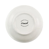 White Porcelain Dinnerware Set for 4, 16 Piece Double Bowl with Pasta and Cereal Bowls, Elama Camellia