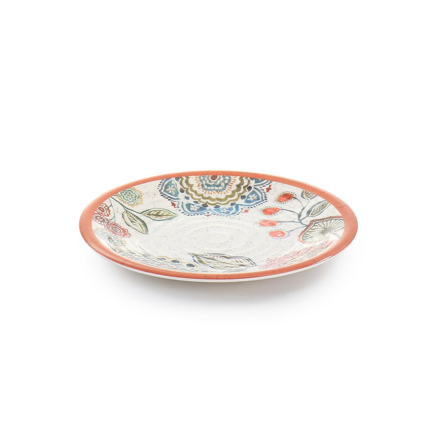 Elama Ester 12 Piece Melamine Dinnerware Set, Multicolored, Service for 4
