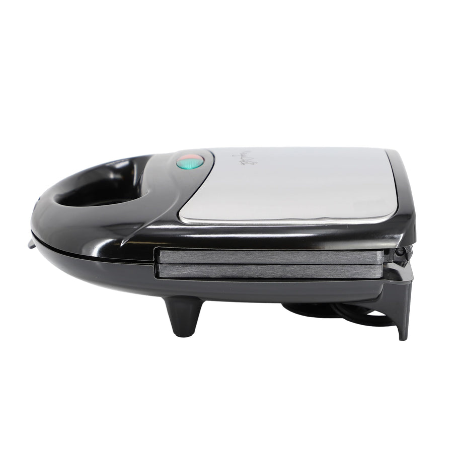 MegaChef Compact Electric Panini Press and Sandwich Maker, Black