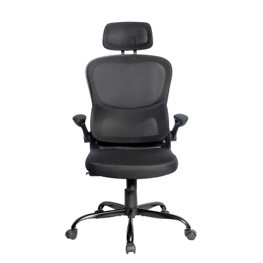 Adjustable Height Rolling Office and Gaming Chair – Ergonomic, Durable, Multi-Functional Seating for Work and Play (Black Mesh/Black Frame)