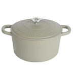 Crock-Pot Artisan 7-Quart Round Enameled Cast Iron Dutch Oven with Lid – Matte Green