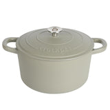 Crock-Pot Artisan 7-Quart Round Enameled Cast Iron Dutch Oven with Lid – Matte Green