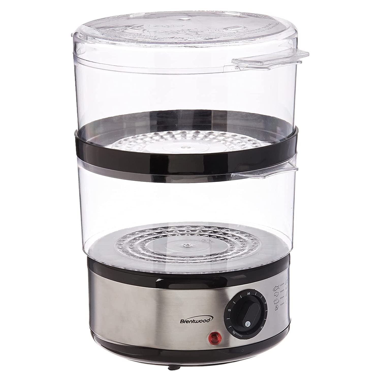 Brentwood TS-1005 two-tier stainless steel electric food steamer