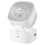 Brentwood F-900RW 8 Inch 3-Speed Remote Control Oscillating Air Circulator Desktop Fan with Timer, White