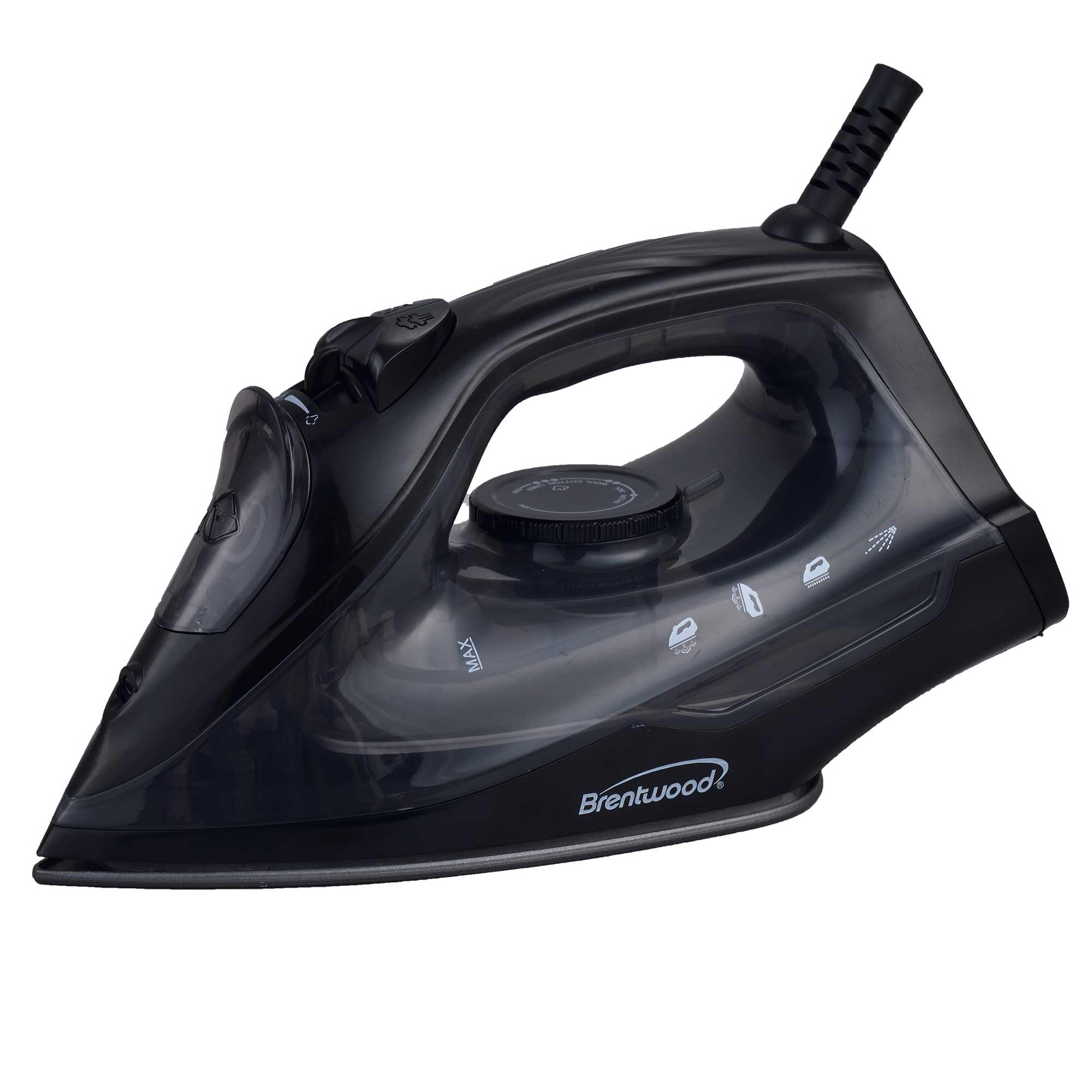 Brentwood MPI-51BK black 1200-watt non-stick steam iron