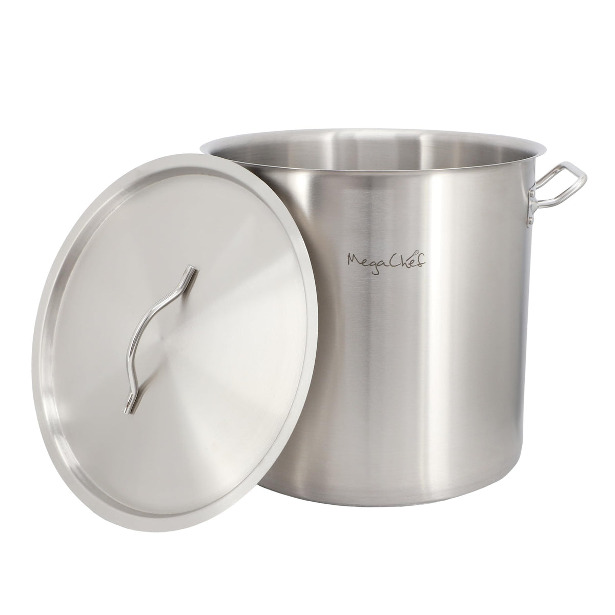MegaChef MG-200707 52.8-Quart Stainless Steel Stock Pot with Lid