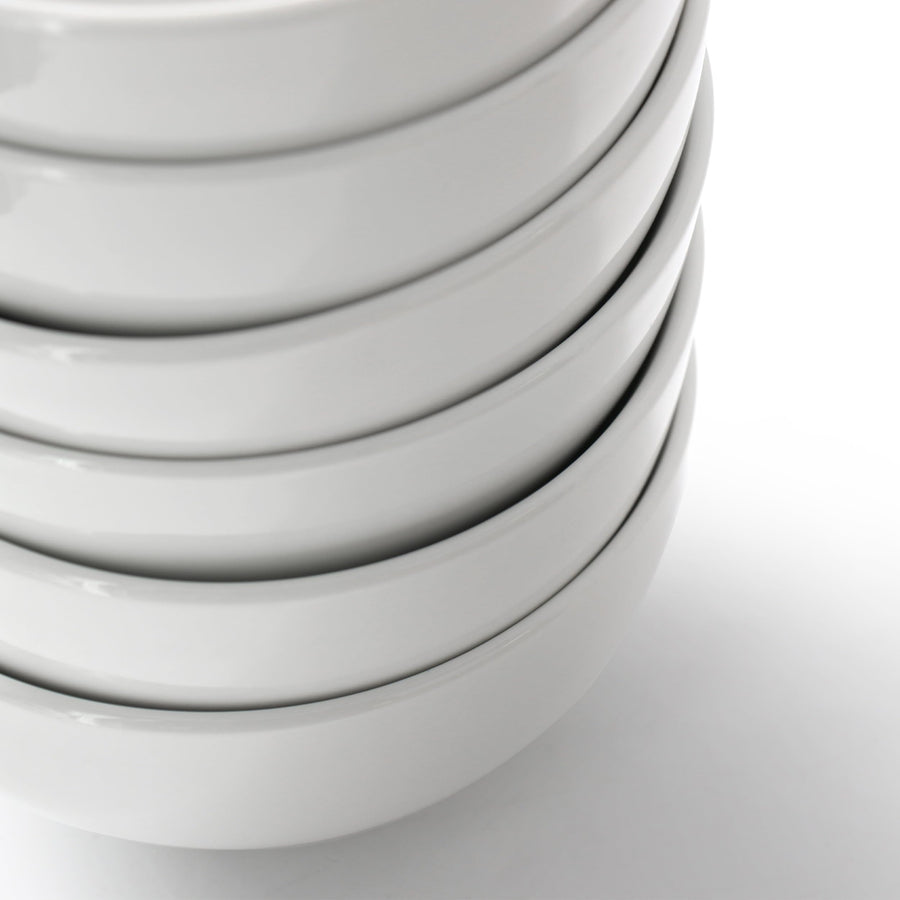 Elama Professional Kitchen 12-Piece White Porcelain Bowl Set, 22 oz