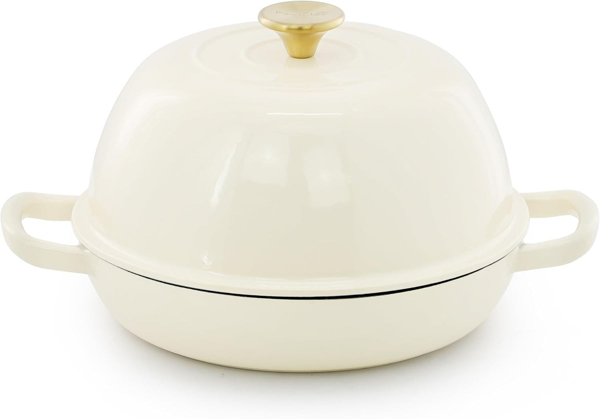 MegaChef cream cast iron bread oven product photo 4